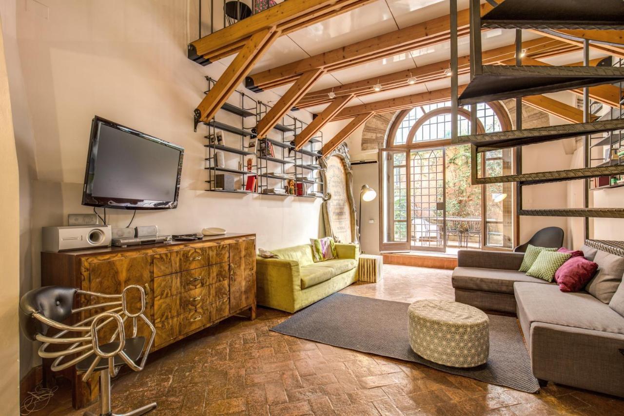 Апартаменты Trastevere Hyperloft & Garden Рим Экстерьер фото